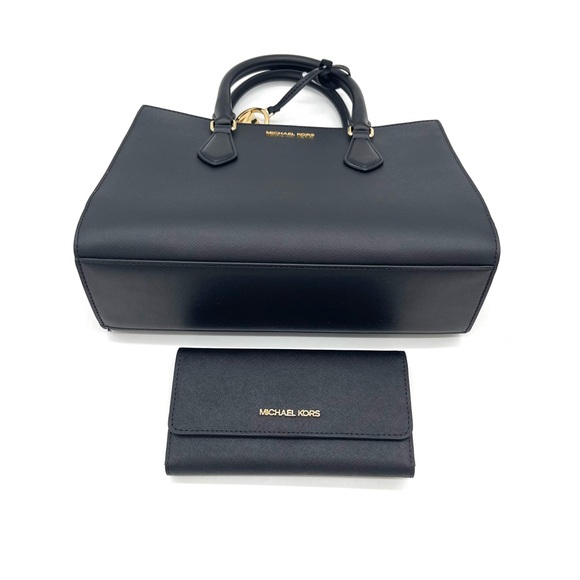 Michael Kors Sheila Medium Satchel Crossbody Bag & Trifold Wallet - Picture 6 of 12